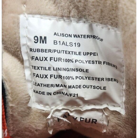 JBU Alison Waterproof Womens Size 9M Gray Faux Fur Trim Casual Ankle Duck Boots - Picture 9 of 10